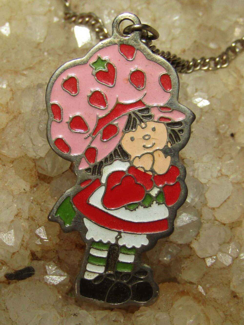 1980 Strawberry Shortcake Pendant Necklace